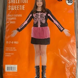 Skeleton Sweetie Kids Costume - Pink and Black